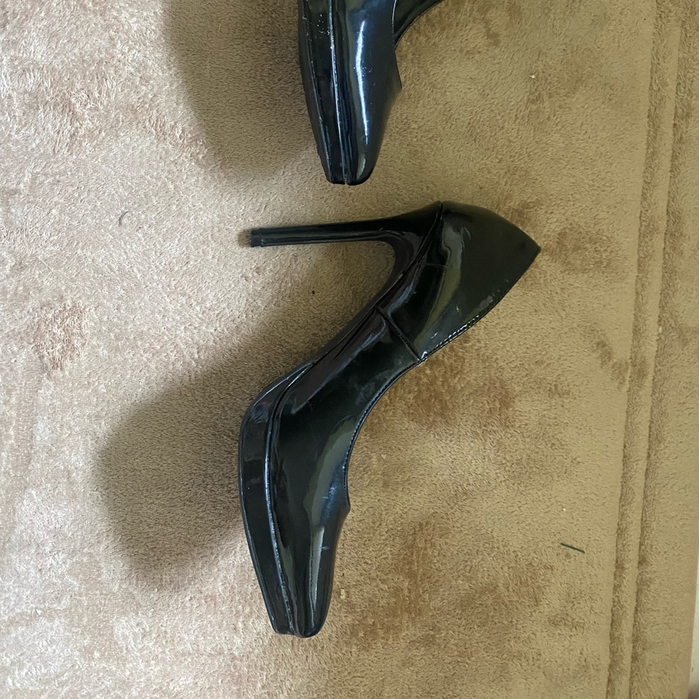 These are a pair of black heels